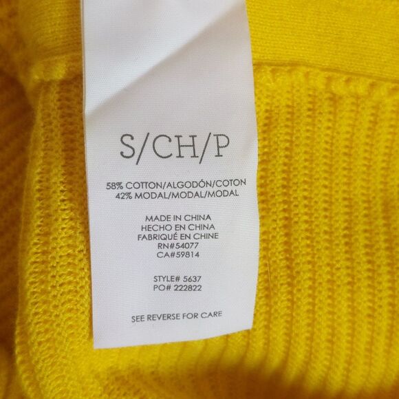 CAbi style #5637 Sunny Sweater, slightly cropped, 4 snap closure, cotton blend S - Picture 9 of 10